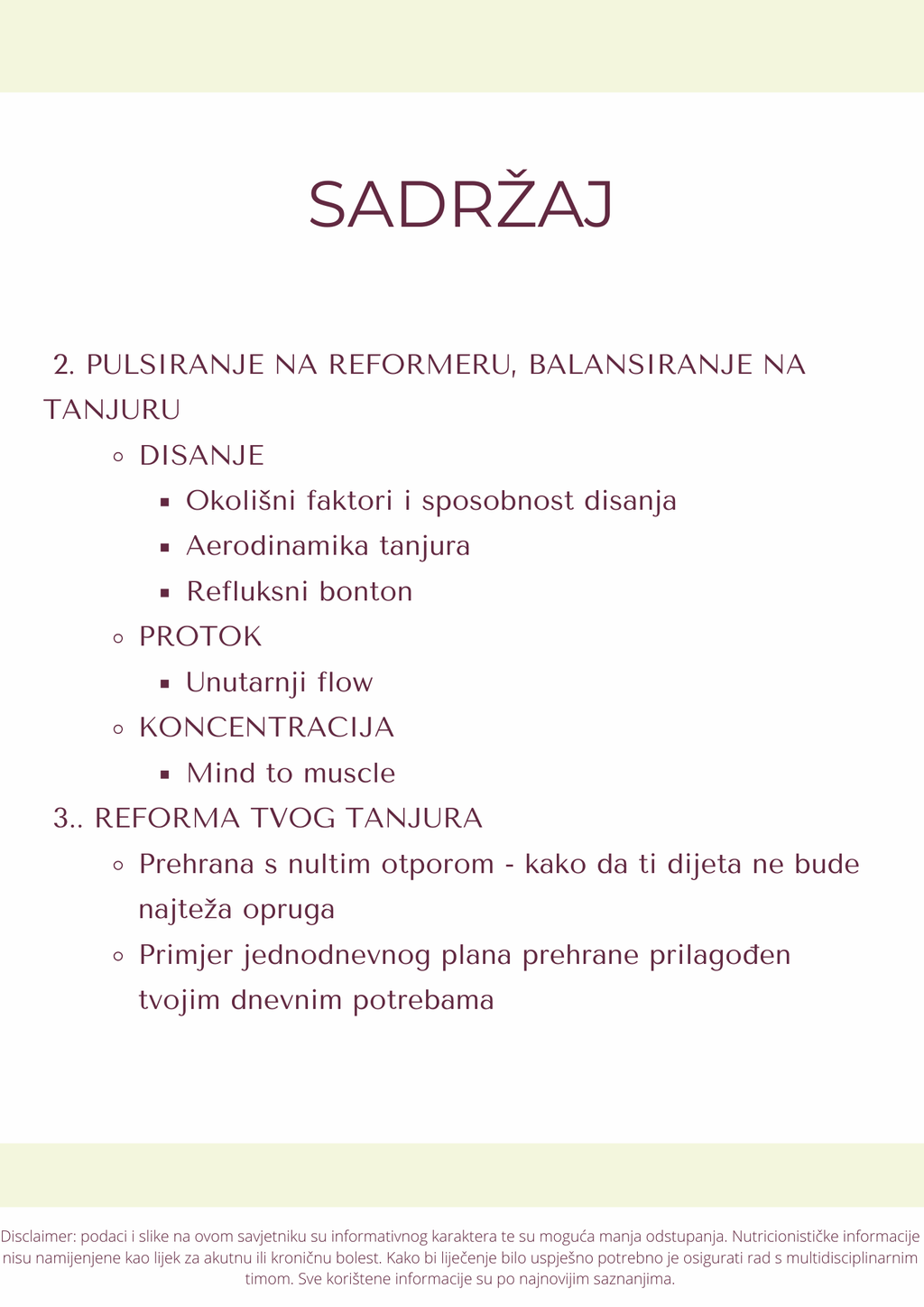 Prehrana za reformer pilates – vodič