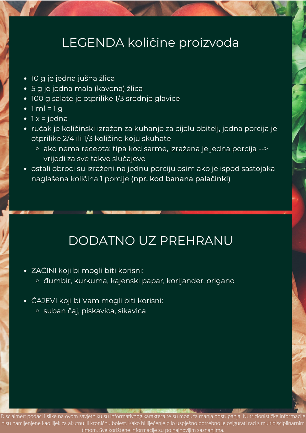 PERSONALIZIRANI PLAN PREHRANE