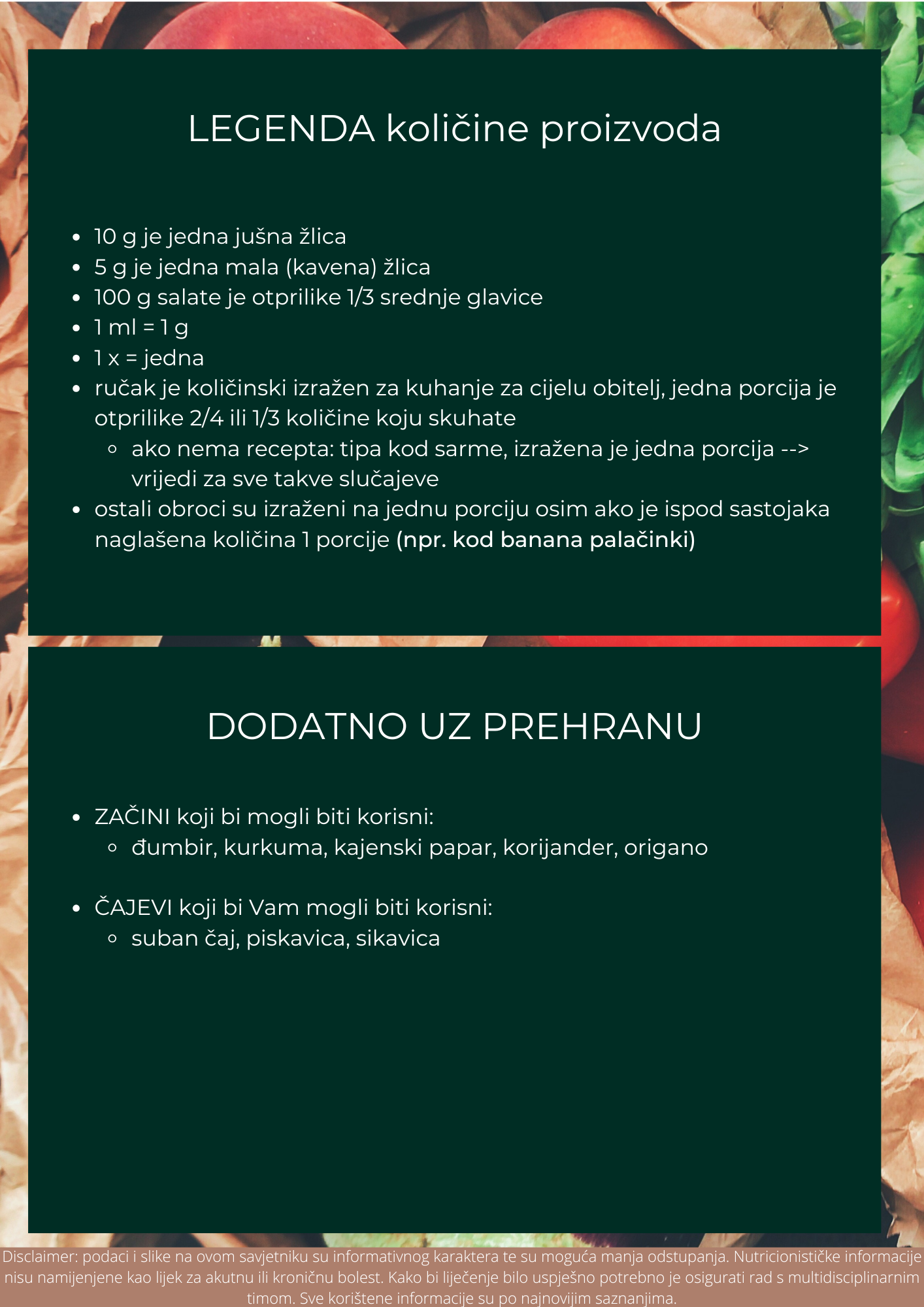 PERSONALIZIRANI PLAN PREHRANE