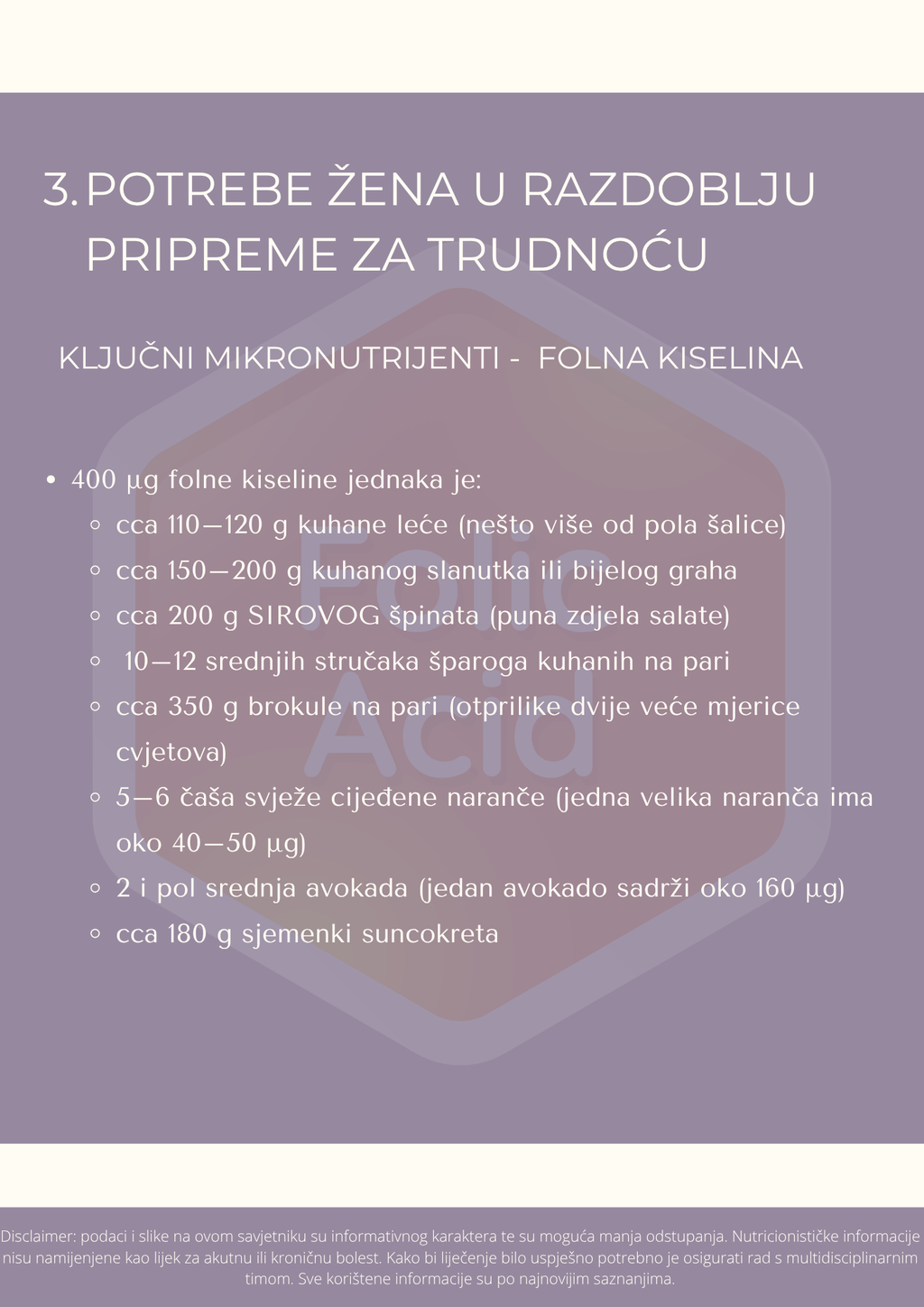KAKO SE PREHRANOM PRIPREMAM  ZA TRUDNOĆU