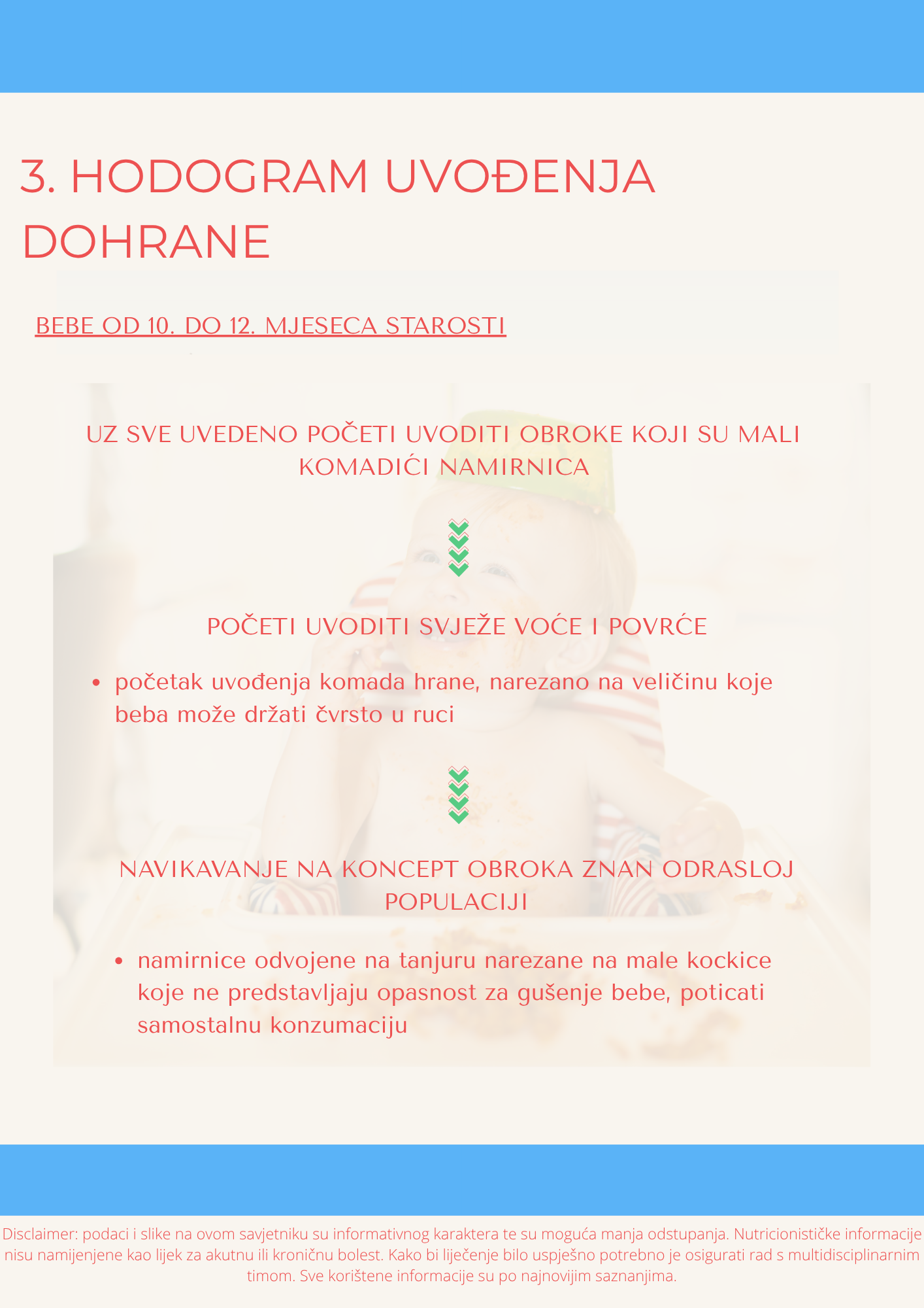 MOJA BEBA POČINJE JESTI U LJETO