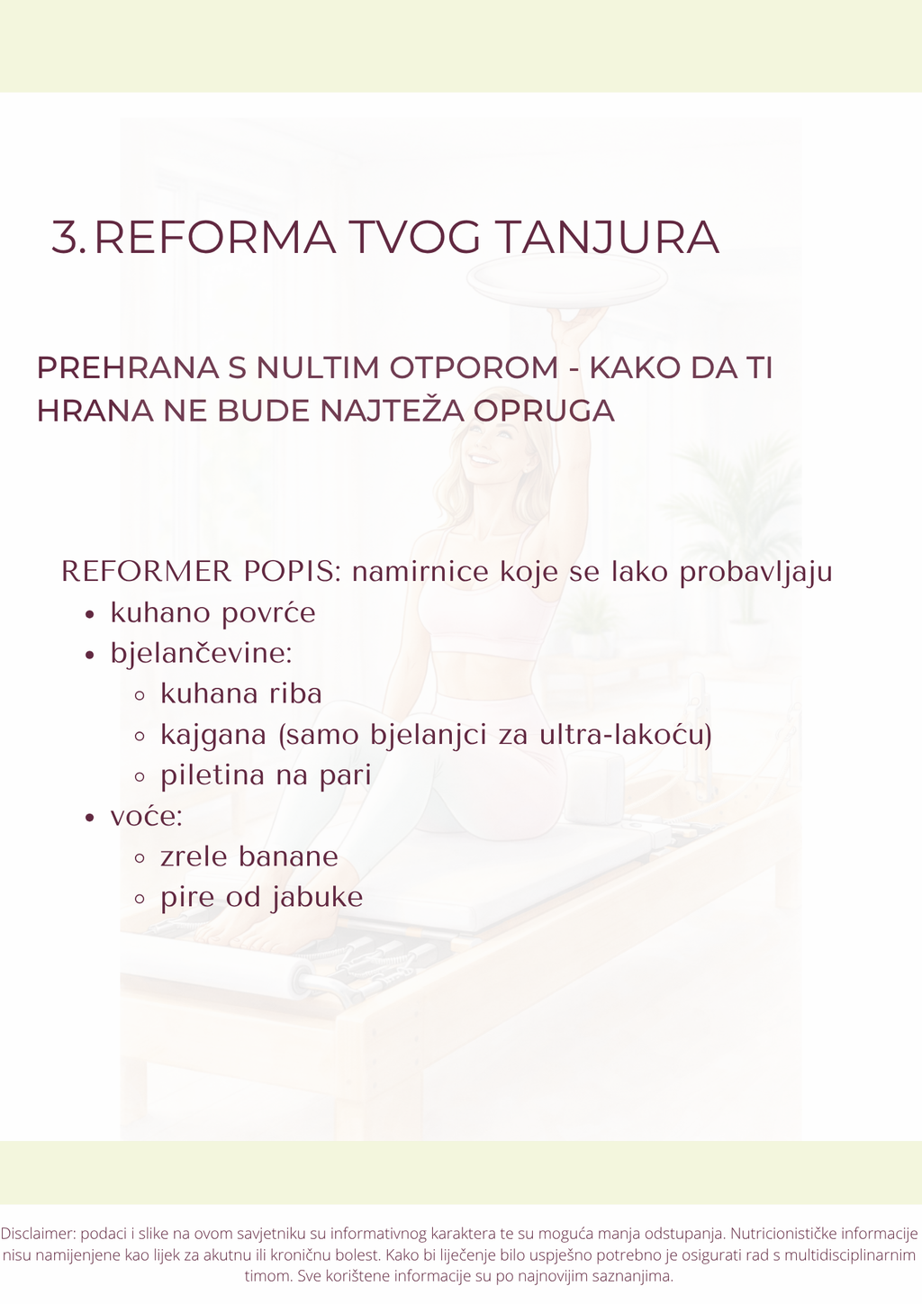 Prehrana za reformer pilates – vodič