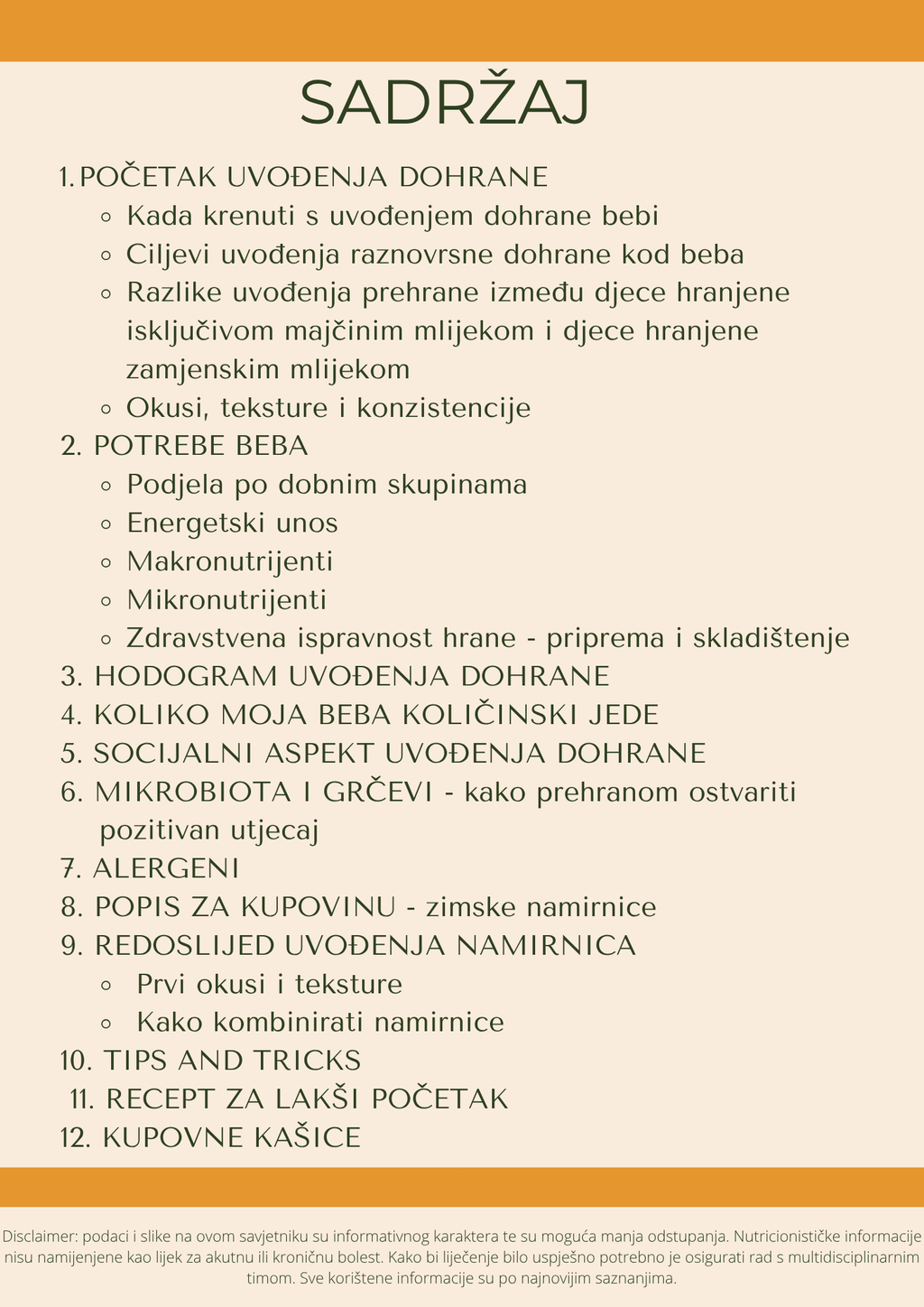 MOJA BEBA POČINJE JESTI U JESEN