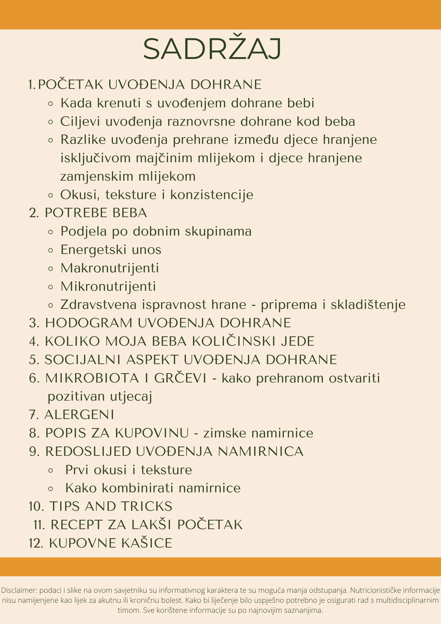 MOJA BEBA POČINJE JESTI U JESEN