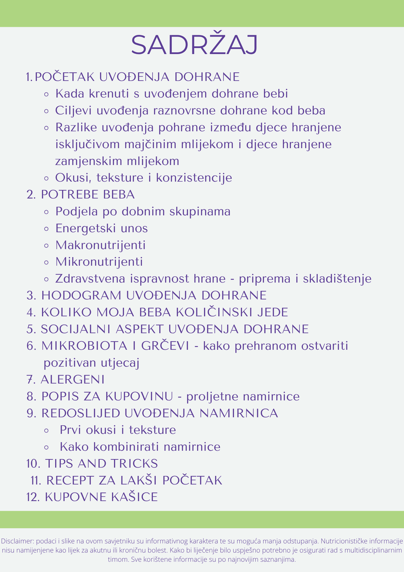 MOJA BEBA POČINJE JESTI U PROLJEĆE